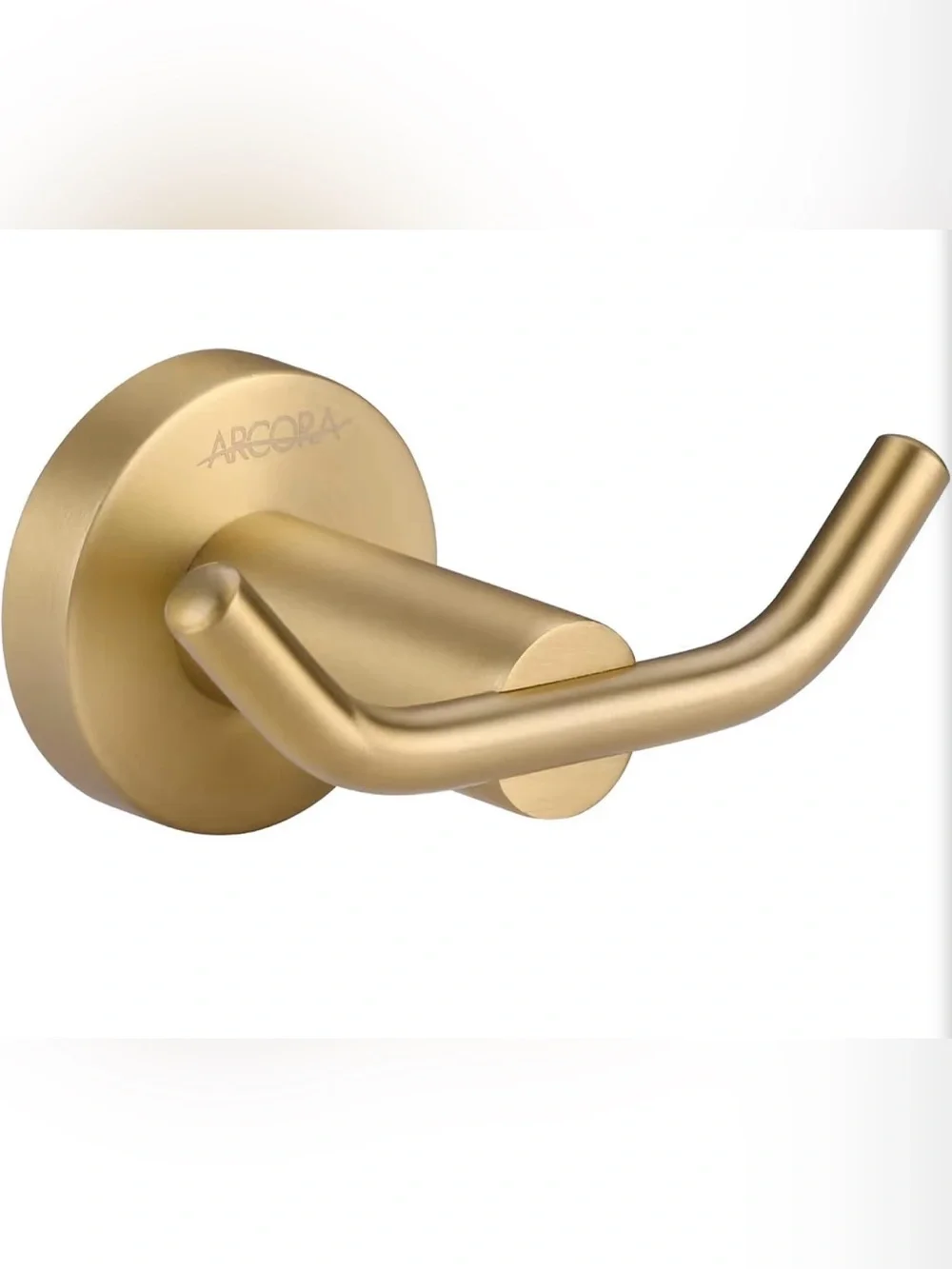 New Set of 2 Arcora Brushed Gold Wall Towel Hook